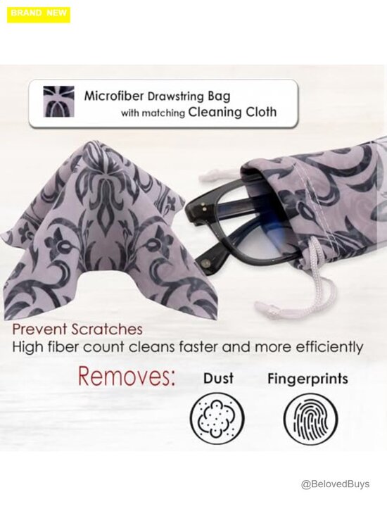 Hard Glasses Case with Easy-Open Tabs, Multipurpose